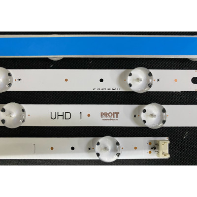 LG 43" TV LED háttérvilágítás készlet - 3 darab x 9 LED - 3V - 840mm - 43" V16 ART3 2563 Rev2.3 2 - 43 V16 ART3 2550Rev2.1