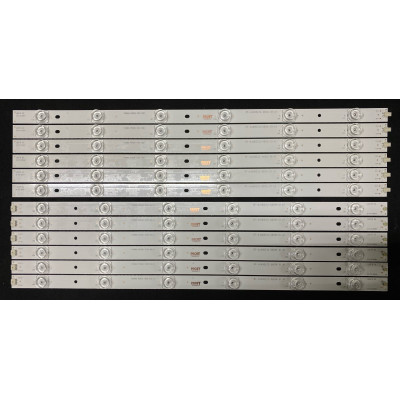 LED Backlight Strip Sharp 49" - 6 strips x 12 LEDs (6 + 6) - 6L + 6R - 3V - 998mm