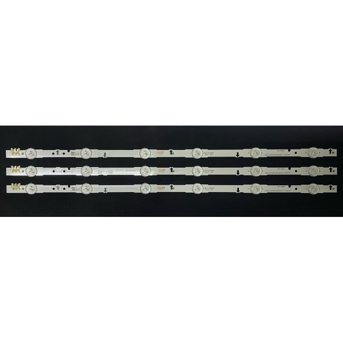 LED Backlight Strip Samsung 28" - D4GE-280DC0-R1 - D4GE-280DC0-R2 - 3 strips x 6 LEDs - 3V - LM41-00099N