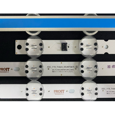 Комплект ленти LG 55" - 4 ленти x 8 LED - 6V - 580mm - SSC_Y19_Trident_55UM73&75_REV01_180703