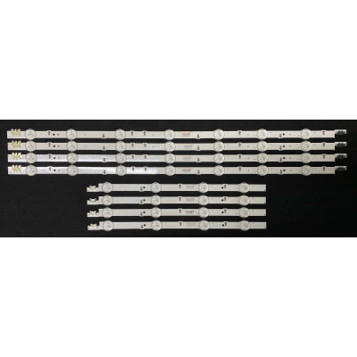 Samsung 43" TV LED háttérvilágítás készlet - 4 darab x 11 (7 + 4) LED - V5DF-430DCA-R1 + V5DF-430DCB-R1 - S_5J55_43_R4/L7-REV1.2