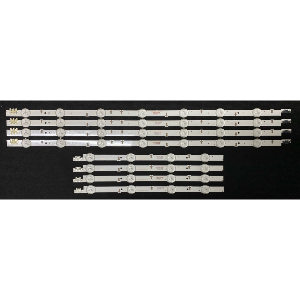 Samsung 43" TV LED háttérvilágítás készlet - 4 darab x 11 (7 + 4) LED - V5DF-430DCA-R1 + V5DF-430DCB-R1 - S_5J55_43_R4/L7-REV1.2