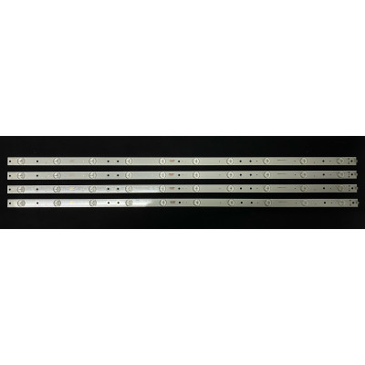 LED Backlight Strip other brands 40" - 4 strips x 10 LEDs - 3V - 790mm - MS395D10-ZC14F-01 - 4C-LB400T-MS2 - 4C-LB400T-MS3