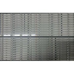 LED Backlight Strip Panasonic 55" - 20 strips x 8 LEDs - 10L + 10R - 3V - 540mm + 540mm - TB5507U V0_01 + TB5507U V1_01