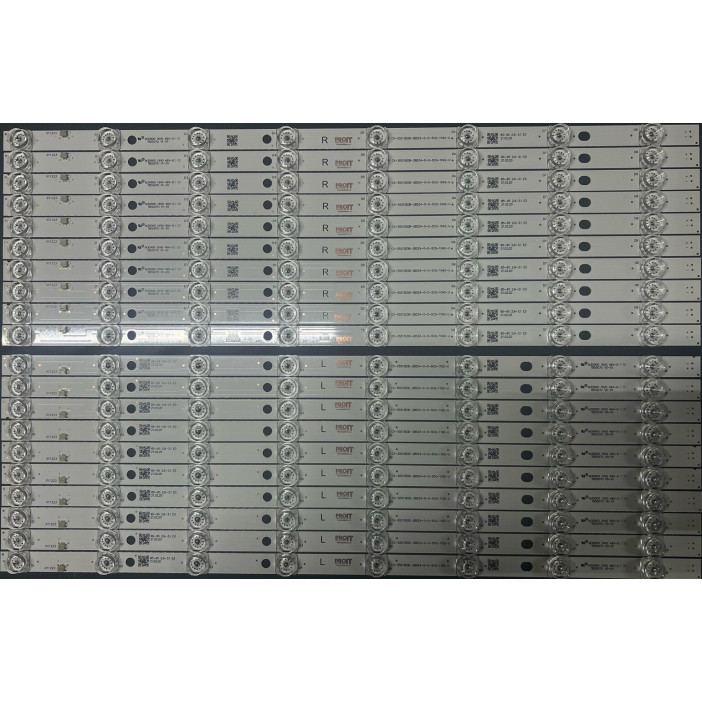LED Backlight Strip Panasonic 55" - 20 strips x 8 LEDs - 10L + 10R - 3V - 540mm + 540mm - TB5507U V0_01 + TB5507U V1_01