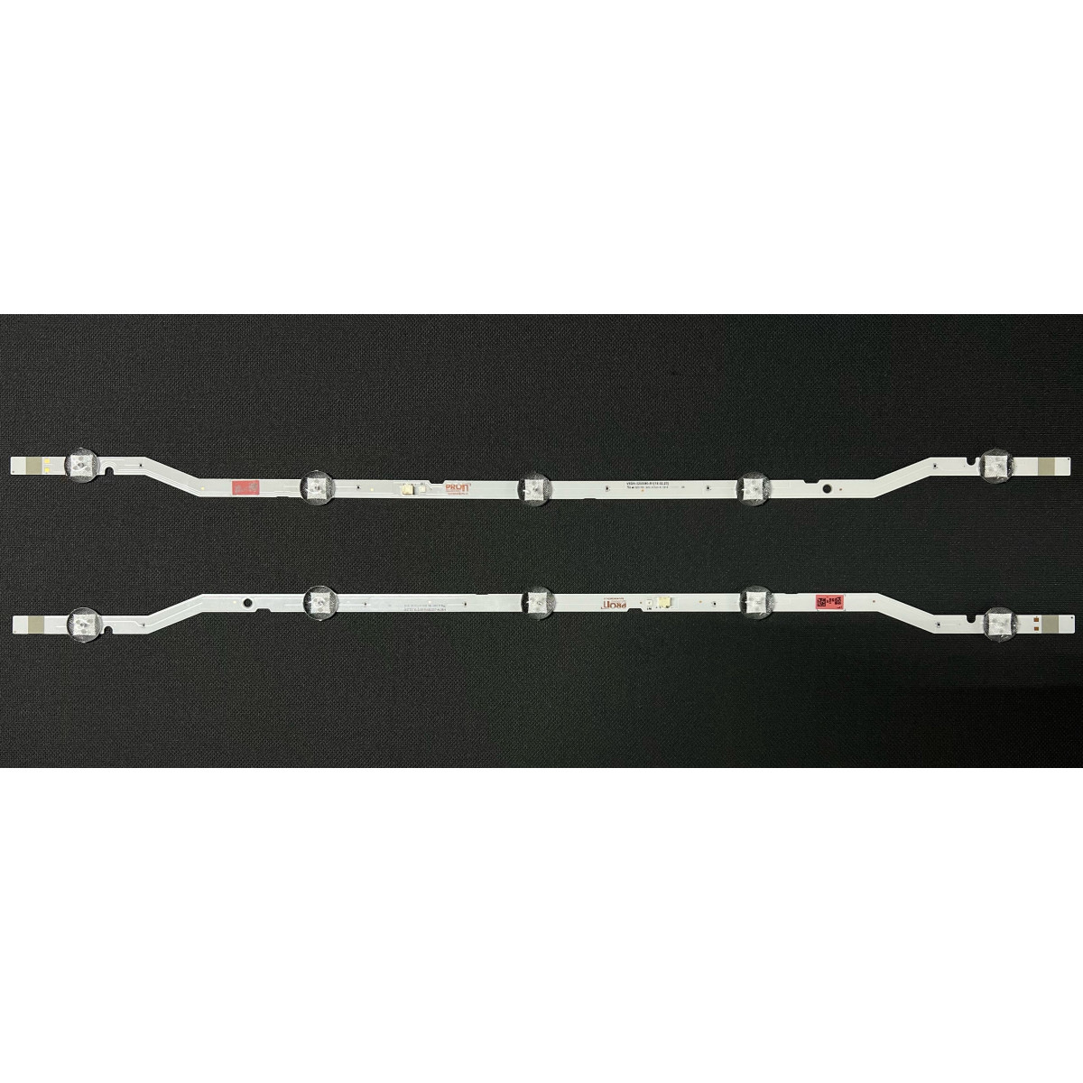 Samsung 32" TV LED háttérvilágítás készlet - 2 darab x 5 LED - 3V - ívelt - V8DN-320SM0-R1 - V5DN-320SM0-R5 - csatlakozó 2 tűk