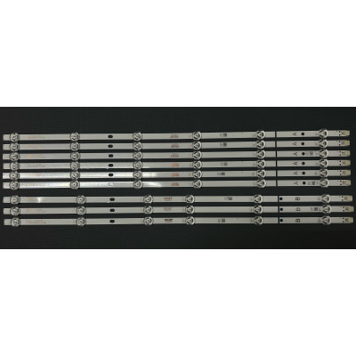 Комплект ленти универсални 55" - 9 ленти x 6 LED - 6A + 3B - JL.D55061330-078HS-M_V01 + JL.D55061330-078AS-M_V01