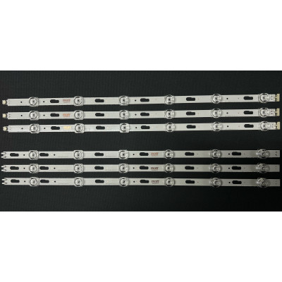 LED Backlight Strip Samsung 50" - 3 strips x 12 LEDs (6 + 6) - 3V - 963mm