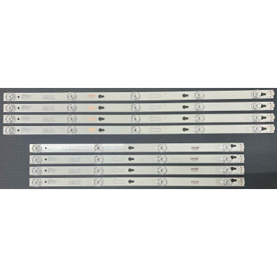 LED Backlight Strip Thomson 55" - 8 strips - 4x4 + 4x5 LEDs - 423mm + 534mm - TOT_55D2900_4X4+4X5_3030C_d6t