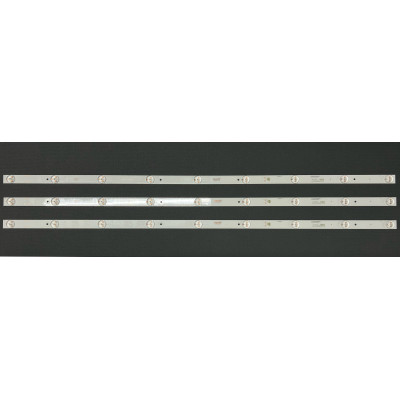 LED Backlight Strip Vortex 40" - 3 strips x 9 LEDs - 3V - 765mm - K395YU3535030965D-Rev1.0 W