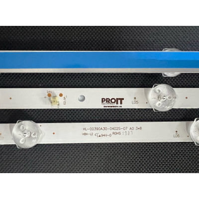 LED Backlight Strip other brands 40" - 3 strips x 8 LEDs - 6V - 737mm