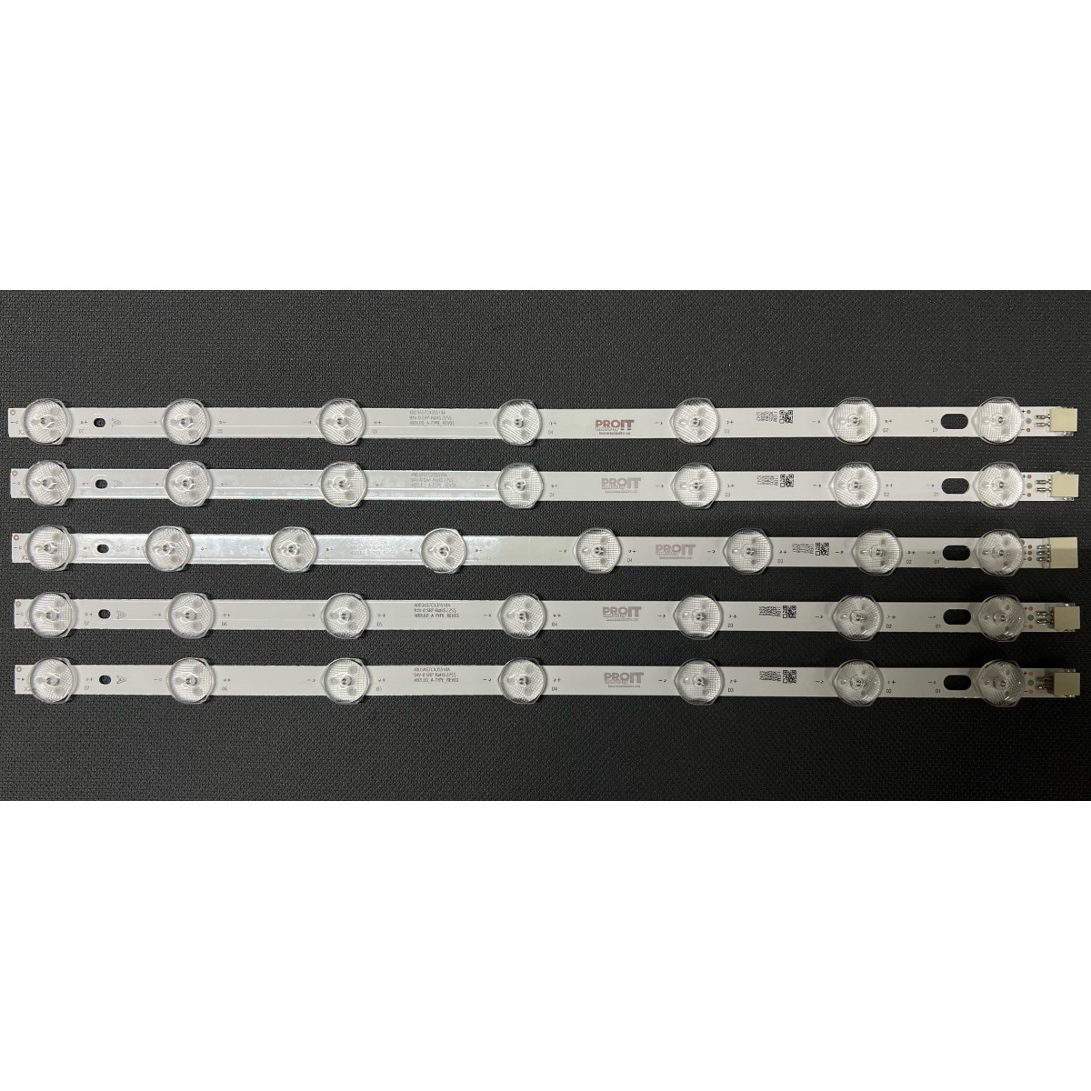 LED Backlight Strip other brands 39" 40" - 5 strips - 4A x 7 LEDs + 1B x 8 LEDs, 355mm