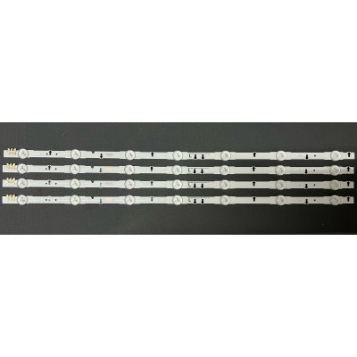 LED Backlight Strip Samsung 32" - 4 strips x 7 LEDs, 3v, 648mm - D4GE-320DC1-R1 D4GE-320DC1-R2
