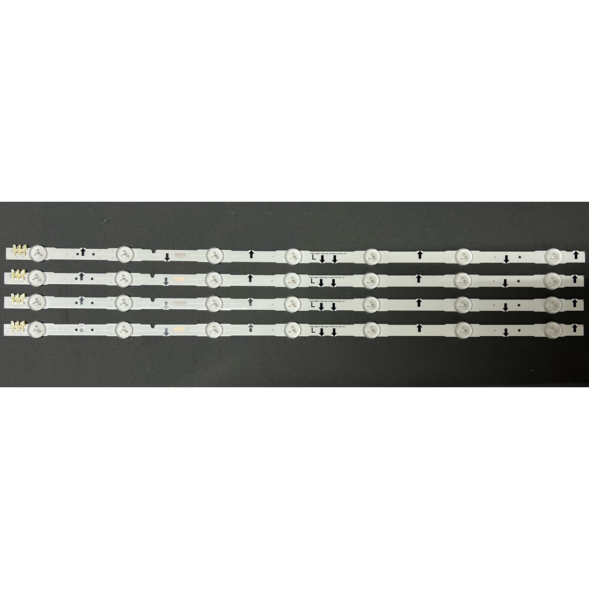 LED Backlight Strip Samsung 32" - 4 strips x 7 LEDs, 3v, 648mm - D4GE-320DC1-R1 D4GE-320DC1-R2