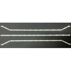LED Backlight Strip Samsung 40" - 3 strips x 13 LEDs, 3v - D3GE-400SMA-R2 + D3GE-400SMB-R3