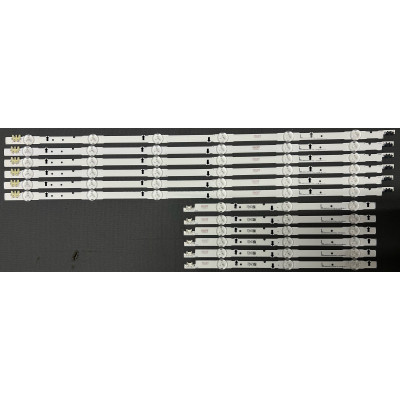 LED Backlight Strip Samsung 48" - 6 strips x 9 LEDs (6 + 3 LEDs), 12 pieces, 3V - D4GE-480DCA-R3 - D4GE-480DCB-R3