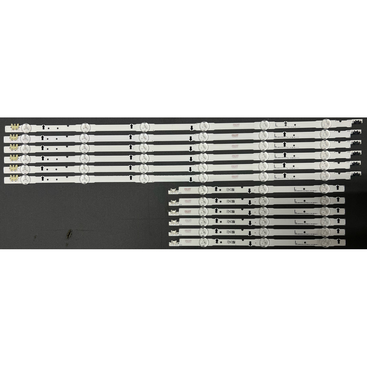 Комплект ленти Samsung 48" - 6 ленти x 9 LED (6 + 3 LED), 12 броя, 3V - D4GE-480DCA-R3 - D4GE-480DCB-R3