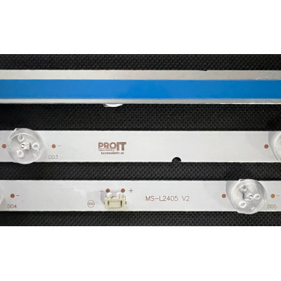 LED Backlight Strip other brands 40" - 3 strips x 7 LEDs - 3V - 768mm - ShineOn M08-SL40030-0701N-4040A - MS-L2405 V2