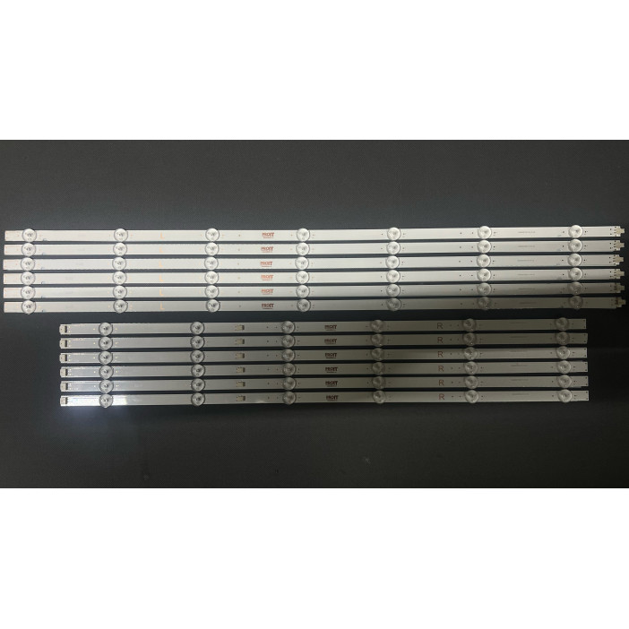 LED Backlight Strip Sony 65" - 6 strips x 13 LEDs (6 + 7) - 3V - I-6500SY80131-L-V2 + I-6500SY80131-R-V2