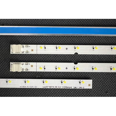 Samsung 55" TV LED háttérvilágítás készlet - 2 oldalsó szalag x 37 LED - 582mm - V6LF_550SFA_LED37 + V6LF_550SFB_LED37