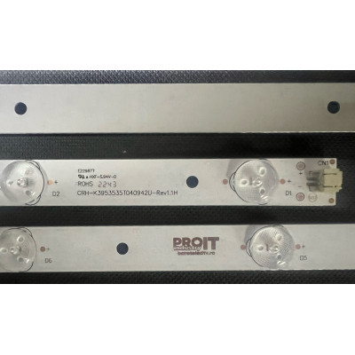 Комплект ленти универсални 40" - 4 ленти x 9 LED - 3V - 785mm - CRH-K3953535T040942U-Rev1.1 W