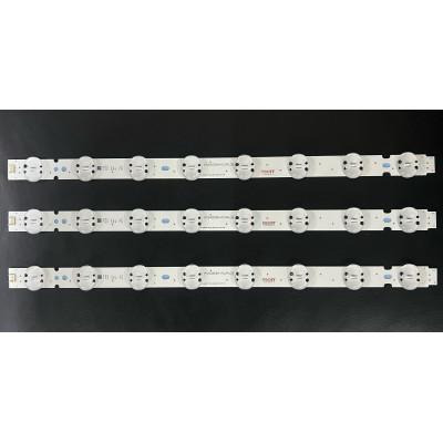 LED Backlight Strip LG 50" - 3 strips x 8 LEDs - 6V - 520mm - SSC_50UK63/65_INX - HC500DQN-VCUR/L