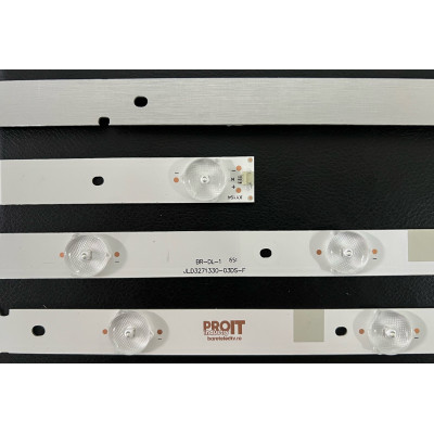 LED Backlight Strip Hisense 32" - 3 strips x 7 LEDs - 3V - 595mm - JL.D3271330-03DS-F - Hisense_32_HD315DH-B21_3x7_3030C_7S1P