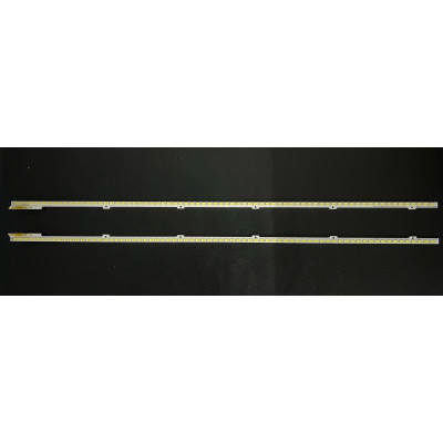 LED Backlight Strip Samsung 40" - 2 strips side x 72 LEDs - 3V - 497mm - 2011SVS40-6.5K-V2-4CH-PV-LEFT72 + RIGHT72