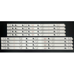 LED Backlight Strip Sony 49" - 8 strips - 4x4 + 4x5 LEDs - 3V - 425mm + 525mm - SVY490A23_Rev00_5LED_L_150223