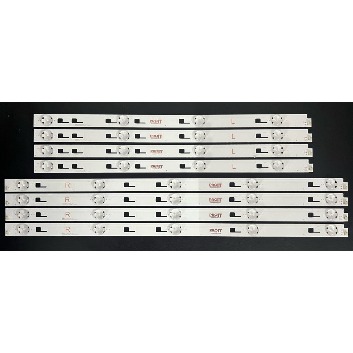 LED Backlight Strip Sony 49" - 8 strips - 4x4 + 4x5 LEDs - 3V - 425mm + 525mm - SVY490A23_Rev00_5LED_L_150223