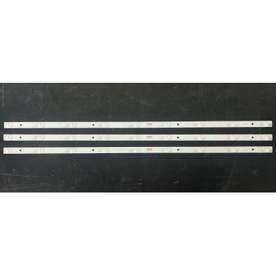 LED Backlight Strip other brands 40" - 3 strips x 9 LEDs - 3V - 750mm - CX40D09-ZC21FG-01 - MS-L1422 V2