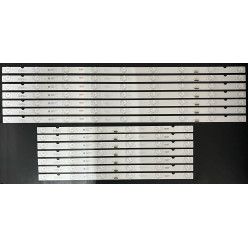 LED Backlight Strip Sony 55" - 7 strips (9 + 6 LEDs) - 14 individual strips - 3V - 636mm+409mm
