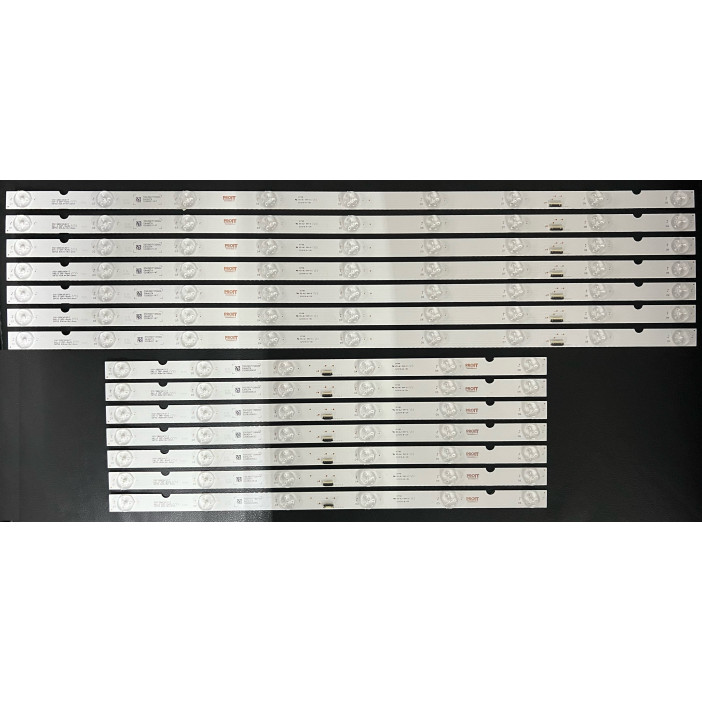 Sony 55" TV LED háttérvilágítás készlet - 7 darab (9 + 6 LED) - 3V - 636mm+409mm - SBT55 01S02-1 + SBT55 01S01 - csatlakozó A