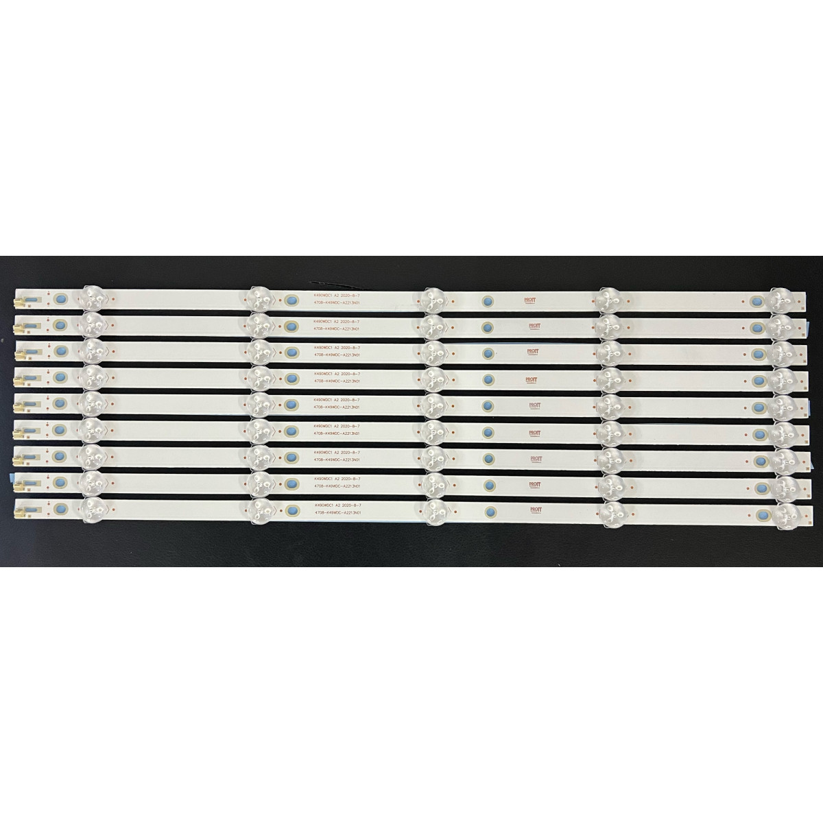 LED Backlight Strip other brands 49" - 9 strips x 5 LEDs - 6V - 475mm - K490WDC1 A2 - 4708-K49WDC-A2213N01