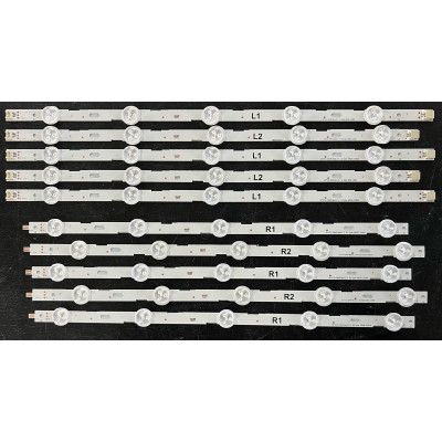 LG 42" TV LED háttérvilágítás készlet - 5 darab x 10 LED - 3V - 400 - 414 - 430 - 442mm - 6916L-1402A + 1403A + 1404A + 1405A