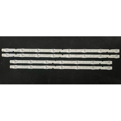 LED Backlight Strip Thomson 55" - 4 strips - 2 strips x 7 LEDs + 2 strips x 8 LEDs - 470mm + 543mm - 55HR330M07B2 V2