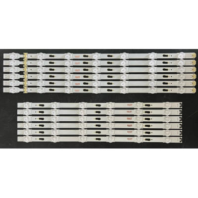 LED Backlight Strip Samsung 50" - 6 strips x 13 LEDs (7 + 6) - 3V - 1030mm - V5DU-500DCA-R1 + V5DU-500DCB-R1