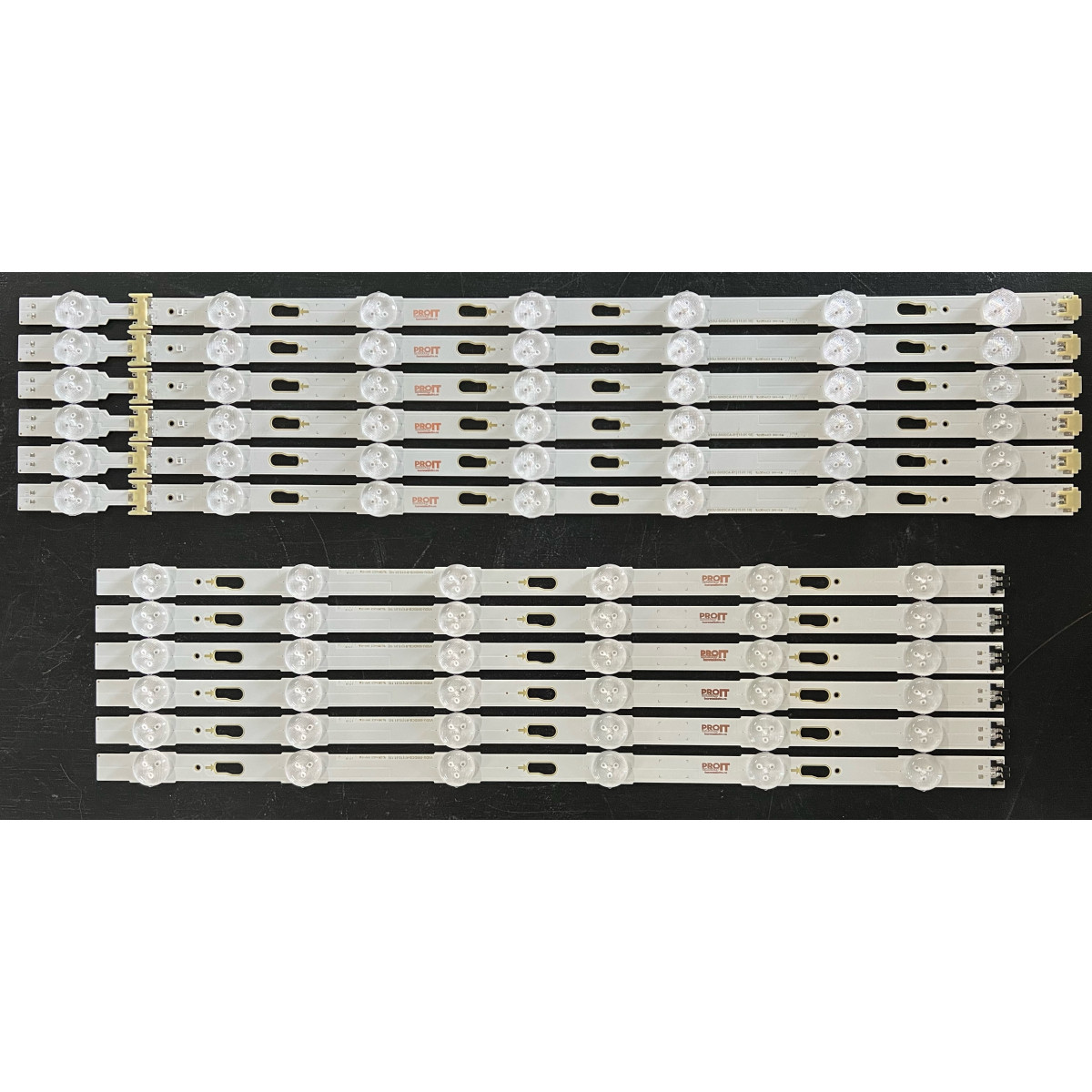 LED Backlight Strip Samsung 50" - 6 strips x 13 LEDs (7 + 6) - 3V - 1030mm - V5DU-500DCA-R1 + V5DU-500DCB-R1