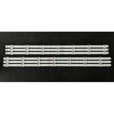 LED Backlight Strip Hisense 58" - 3 strips x 14 LEDs (7 + 7) - 3V - 1100mm - LB58007 V0 - HD580X1U91