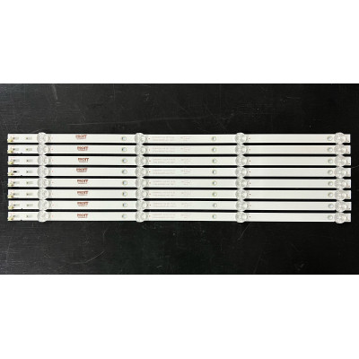 Más márkák 49" LED háttérvilágítás TV készlet - 8 darab x 4 LED - 6V - 477mm - K490WDC1 A4 - 4708-K49WDC-A4113N01