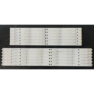LED Backlight Strip Philips / Sharp 46" - 6 strips x 11 LEDs (6 + 5) - 3V - 928mm - LBM460P0501