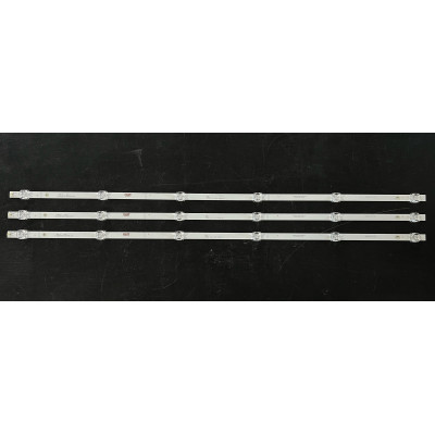 LED Backlight Strip Hisense 43" - 3 strips x 6 LEDs - 3V - 781mm - CRH-BXBT43Y1303006030AK REV1.0