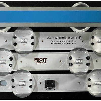 LG 65" TV LED háttérvilágítás készlet - 5 darab x 9 LED - 6V - 725mm - SSC_Y19_Trident_65UM75_S