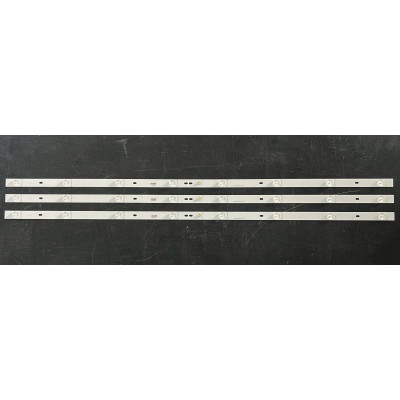 Комплект ленти универсални 43" - 3 ленти x 8 LED - 3V - 820mm - K433030T030864J-REV1.1W