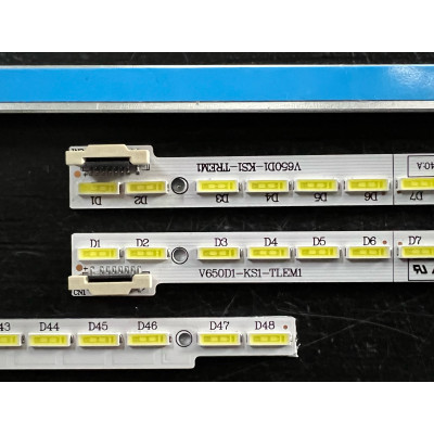 Комплект ленти универсални 65" - 4 ленти x 48 LED - 6V - 403mm - 2 perechi stanga-dreapta - V650D1-KS1