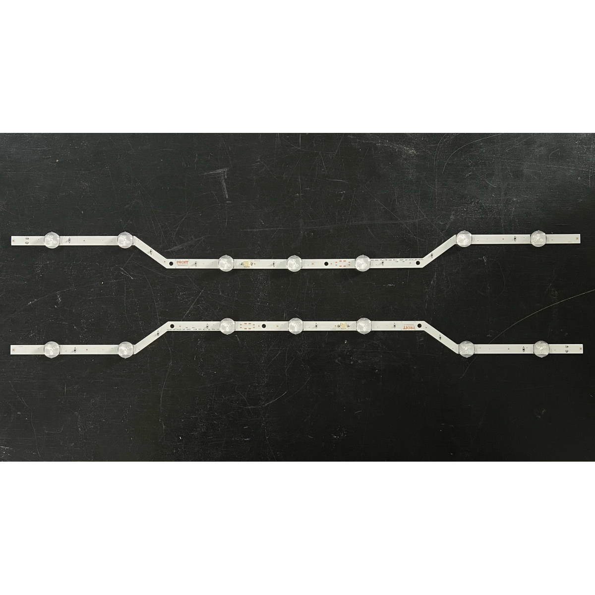 Samsung 32" TV LED háttérvilágítás készlet - 2 darab x 7 LED - 3v - 620mm - V5DN-320SM1-R2 - V5DN-320SM1-R3 - csatlakozó 2 tűk