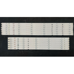 LED Backlight Strip other brands 55" - 6 strips x 11 LEDs (5 + 6) - 3V - 1110mm - LB-C550F14-E4-S-G1-DL9/DL10 - LB55061