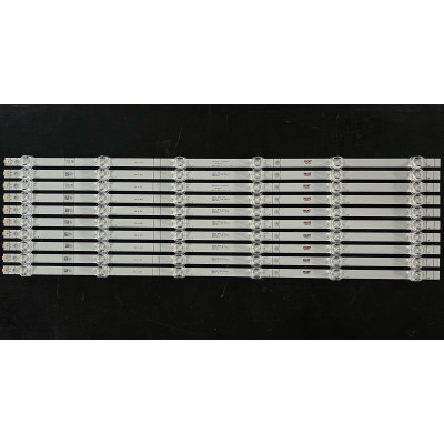 LED Backlight Strip Hisense 65" - 10 strips x 6 LEDs - 3V - 610mm - LB6507M V0 HD650V1U71-T0L1B