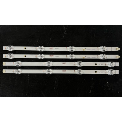 LED Backlight Strip Hisense 40" - 2 strips x 8 LEDs - 3V - 720mm - JHD396X1F01 - LB39601 V0