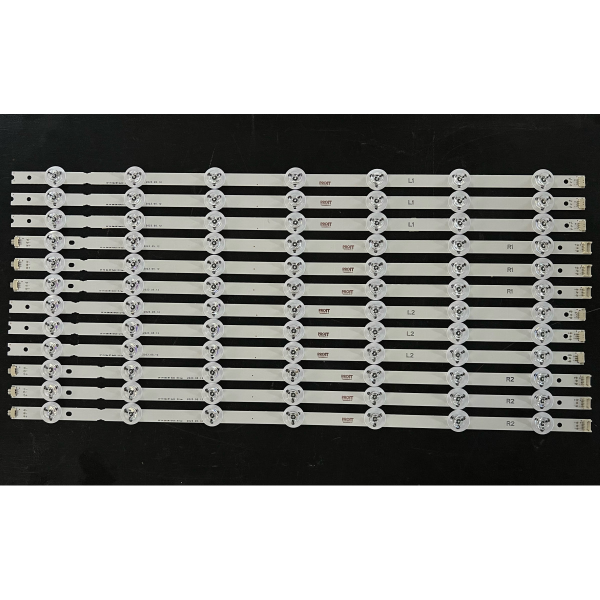 Комплект ленти Philips 55" - 6 ленти x 10 LED (5 + 5) - 3R1+3L1+3R2+3L2 - 3V - 55" V14 DRT Rev0.0